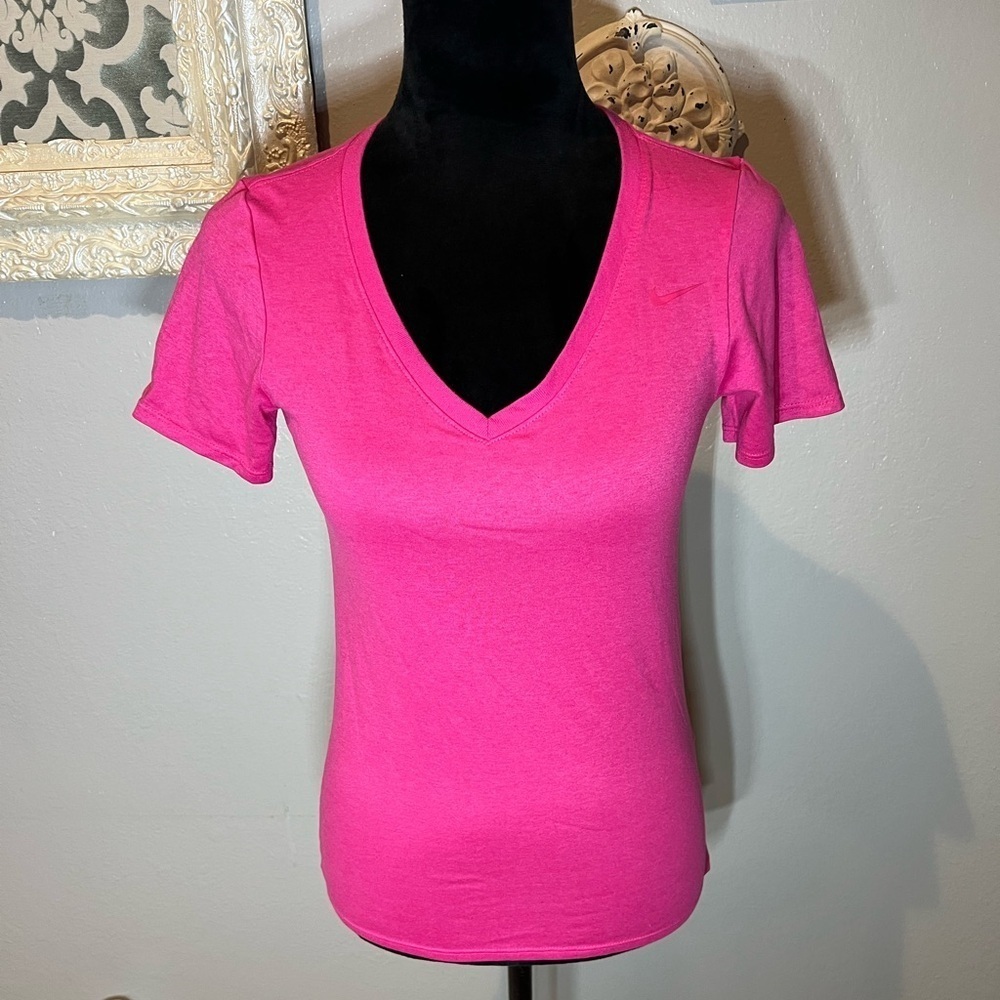 Women's Nike Pink V-Neck Shirt